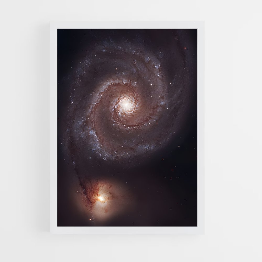 Poster magnifique galaxie du Tourbillon (vue 3)